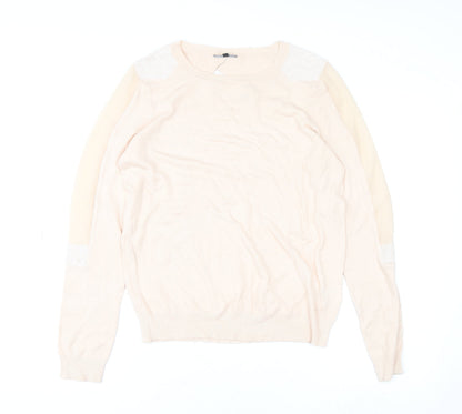 Womens UK Size 14 Warehouse Beige Basic Blouse