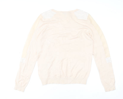 Womens UK Size 14 Warehouse Beige Basic Blouse
