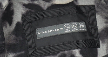 Atmosphere Womens Grey Floral Blazer Jacket Size 12 Regular Fit