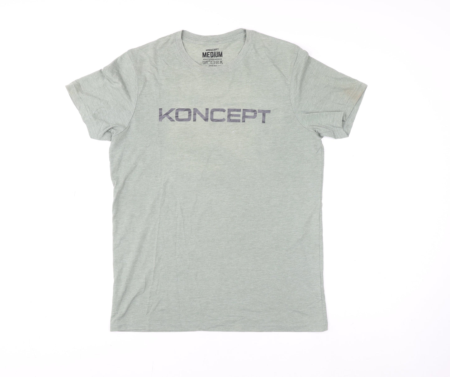 Mens UK Size M Koncept Grey Gym & Training Running & Jogging T-Shirt