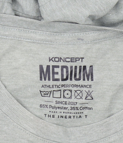 Mens UK Size M Koncept Grey Gym & Training Running & Jogging T-Shirt