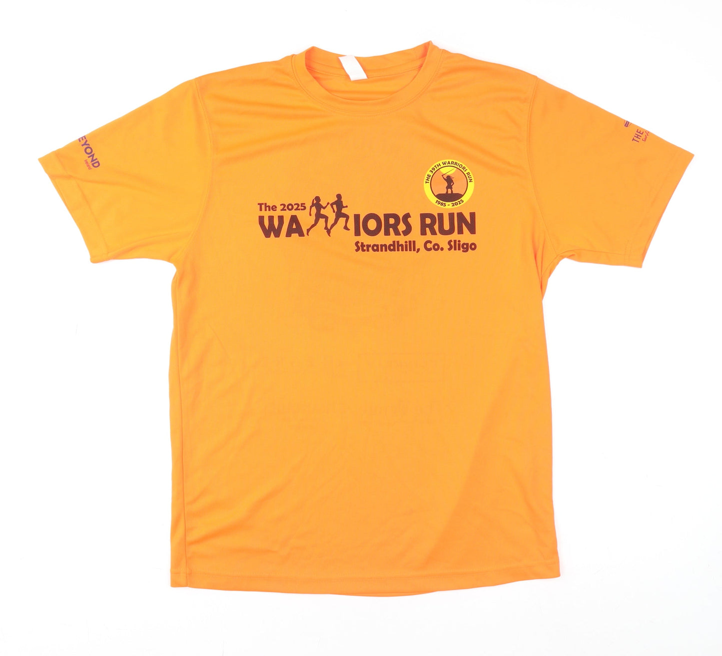 AWDis Mens Orange Warriors Run 2025 Polyester Active T-Shirt M