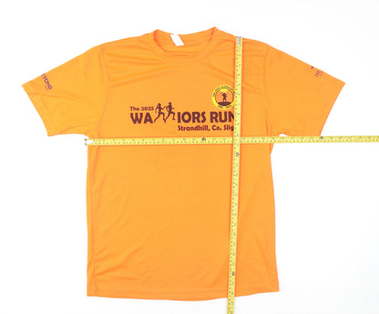 AWDis Mens Orange Warriors Run 2025 Polyester Active T-Shirt M
