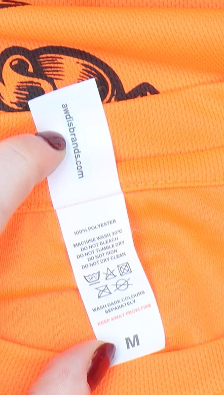 AWDis Mens Orange Warriors Run 2025 Polyester Active T-Shirt M