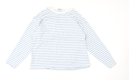 Womens UK Size 12 Stradivarius Blue Basic T-Shirt