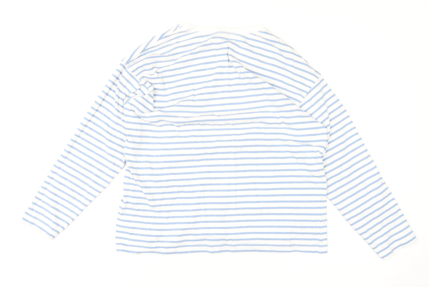 Womens UK Size 12 Stradivarius Blue Basic T-Shirt