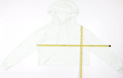 Womens UK Size S River Island White Pullover Hoodie