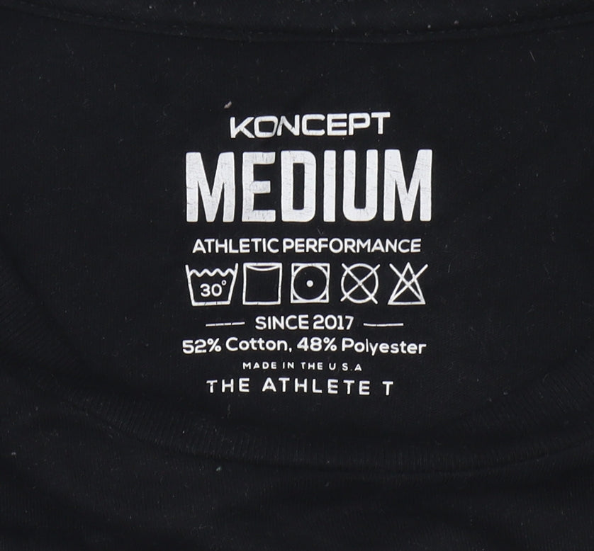 Mens UK Size M Koncept Fitwear Black Gym & Training Bodybuilding Running & Joggi
