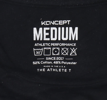 Mens UK Size M Koncept Fitwear Black Gym & Training Bodybuilding Running & Joggi