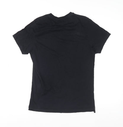 Mens UK Size S Ashley Marc Hovelle Black  T-Shirt