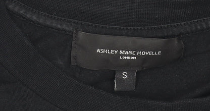 Mens UK Size S Ashley Marc Hovelle Black  T-Shirt