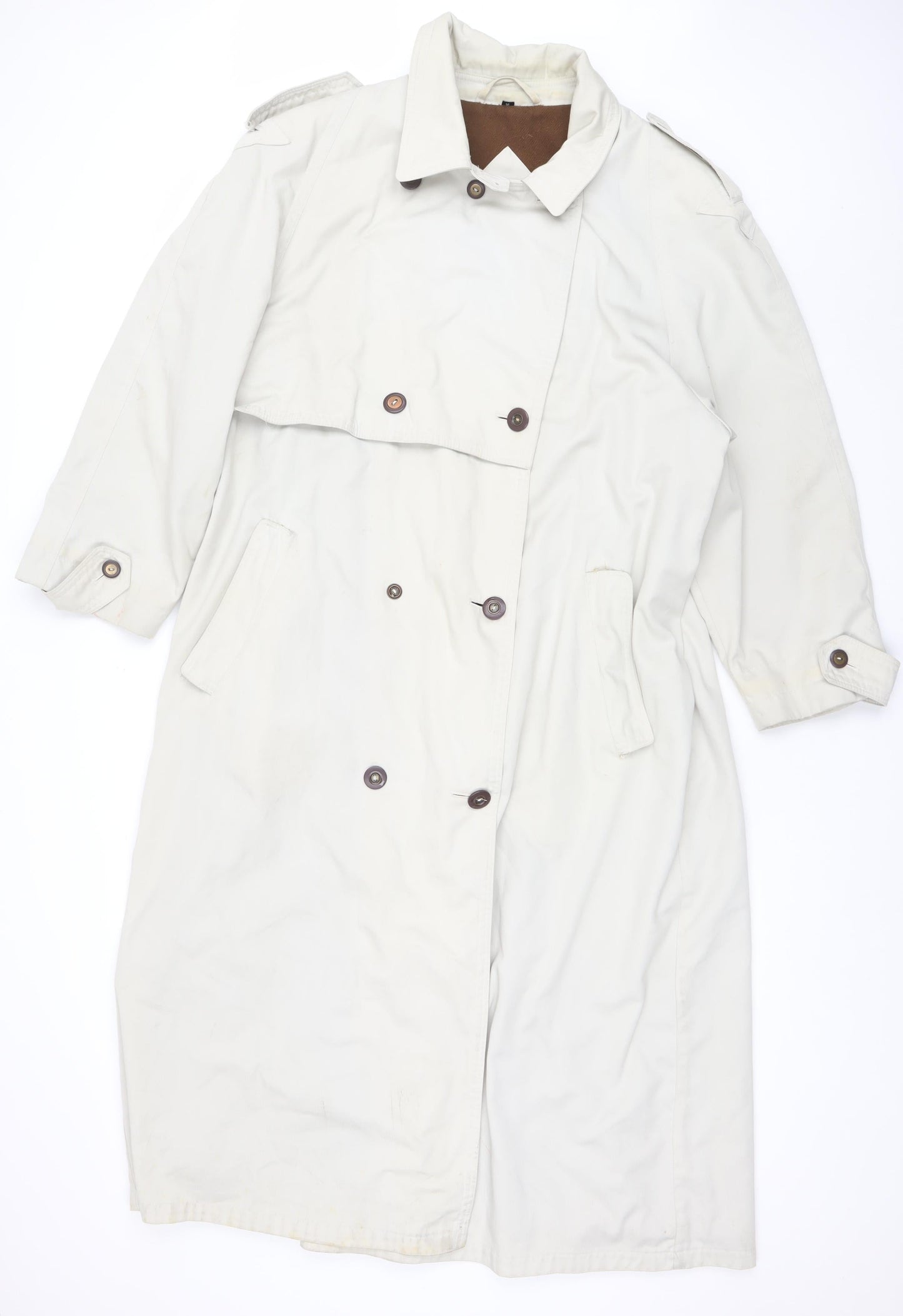 Womens UK Size 18 NuAge Beige Trench Coat