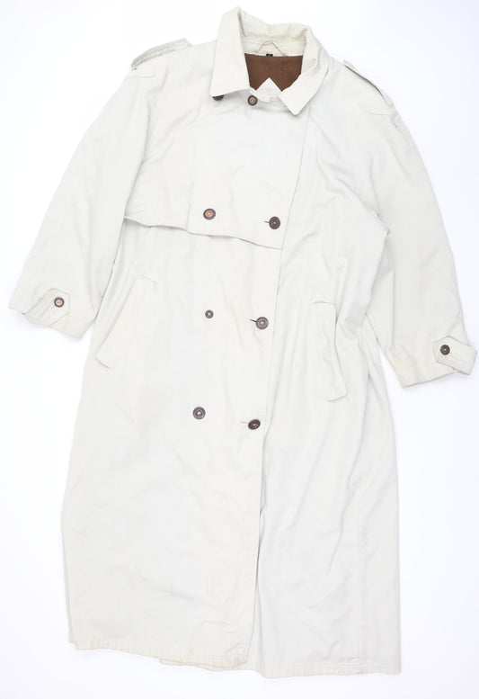 Womens UK Size 18 NuAge Beige Trench Coat
