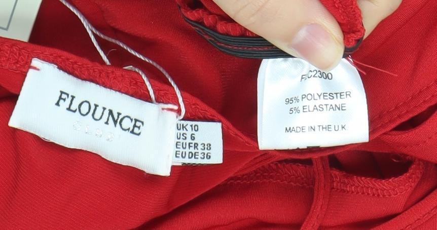 Womens UK Size 10 FLOUNCE LONDON Bodycon Dress
