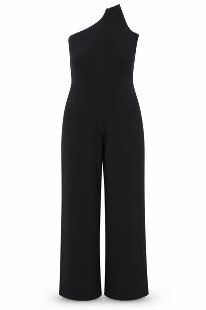 Womens UK Size 12 Nasty Gal One-Piece Black Jumpsuit