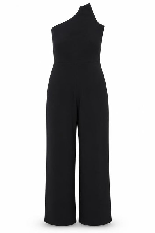 Womens UK Size 12 Nasty Gal One-Piece Black Jumpsuit