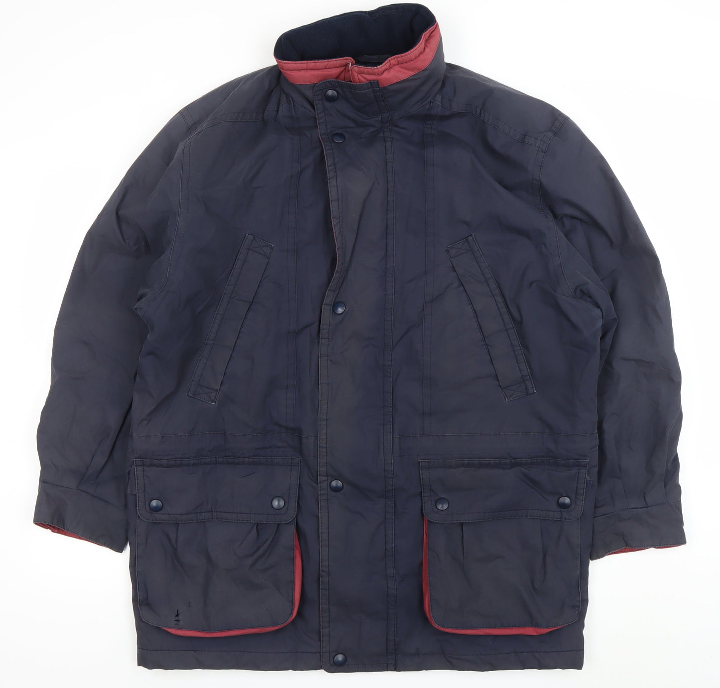 Mens UK Size M Marks and Spencer Blue Parka Coat