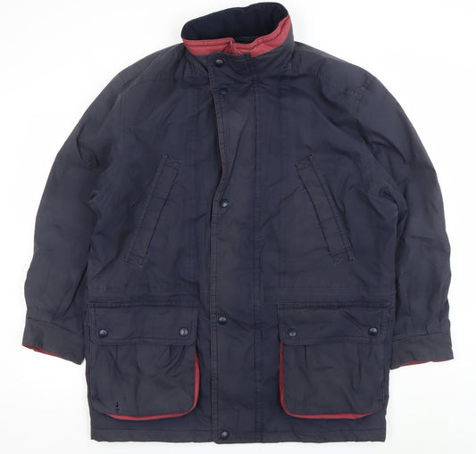 Mens UK Size M Marks and Spencer Blue Parka Coat