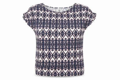 Womens UK Size L Fransa Blue Basic T-Shirt
