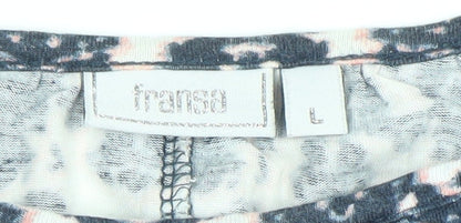 Womens UK Size L Fransa Blue Basic T-Shirt