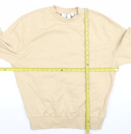 Womens UK Size S COLLUSION Beige Pullover Sweatshirt