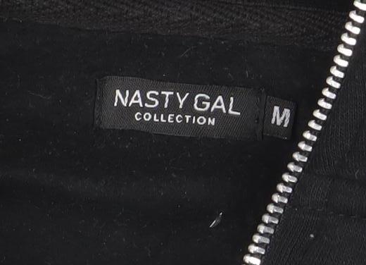 Womens UK Size M Nasty Gal Black Pullover Sweatshirt