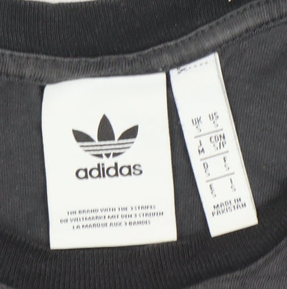 Adidas Men's Black Cotton Crew Neck Short Sleeve T-Shirt Size S