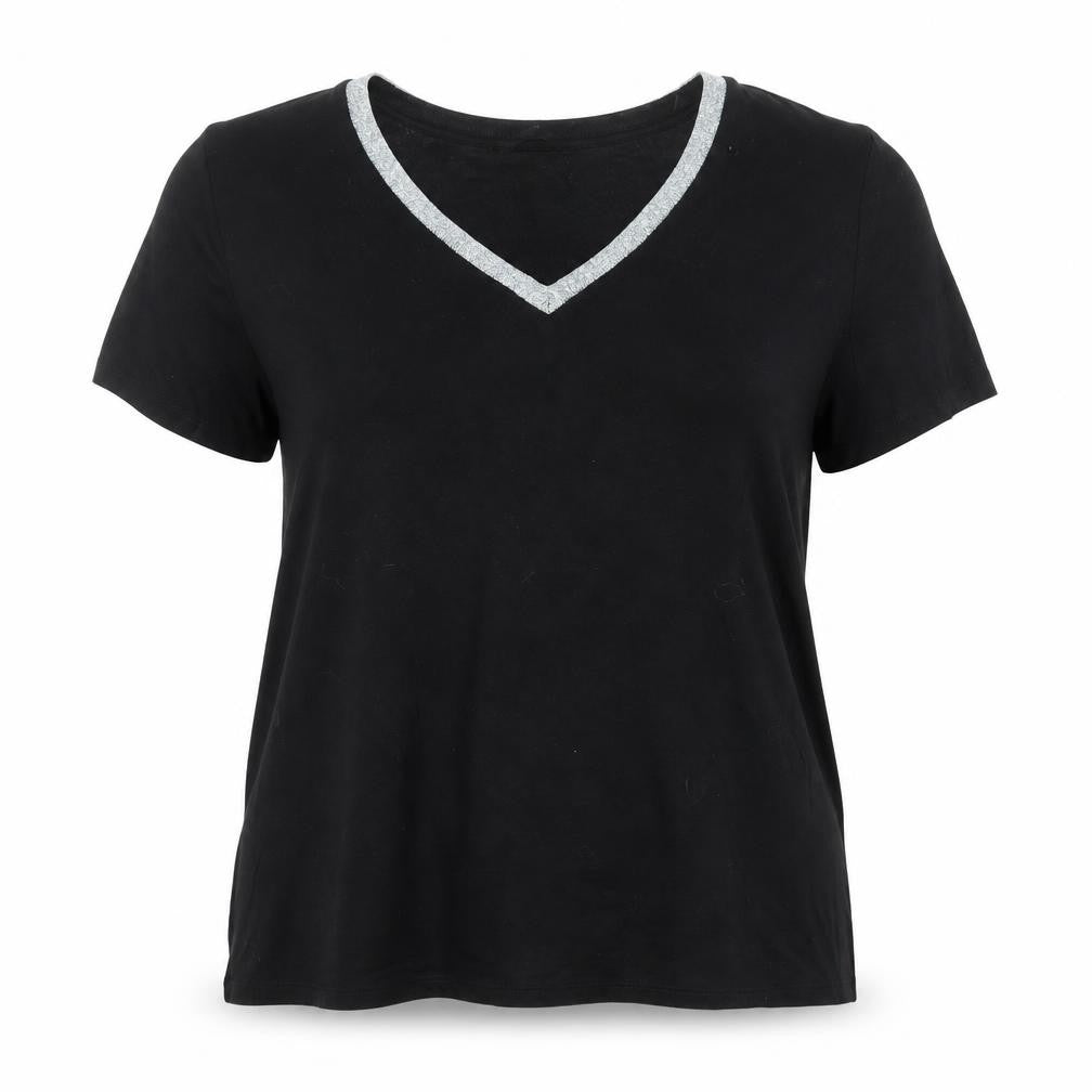 Womens UK Size 14 Very Black Basic T-Shirt