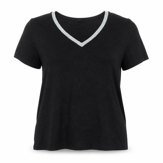 Womens UK Size 14 Very Black Basic T-Shirt