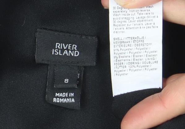 Womens UK Size 8 River Island Bodycon Dress