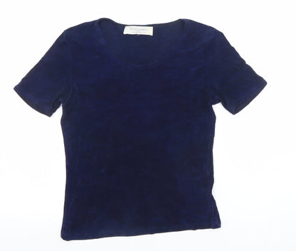 Womens UK Size 12 Dorothy Perkins Blue Basic T-Shirt