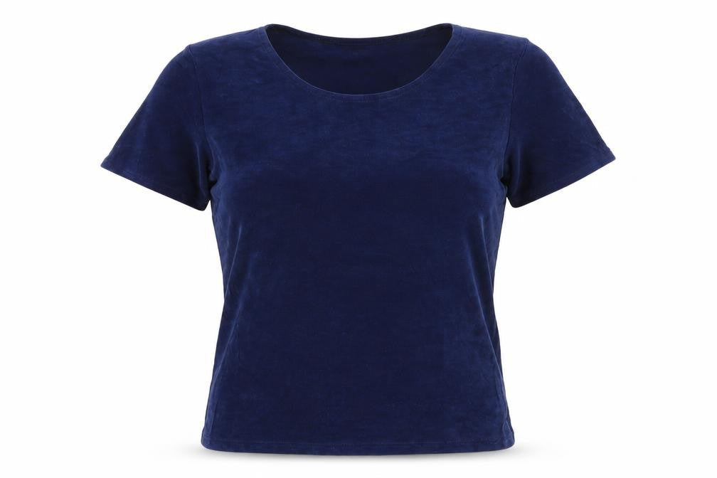 Womens UK Size 12 Dorothy Perkins Blue Basic T-Shirt