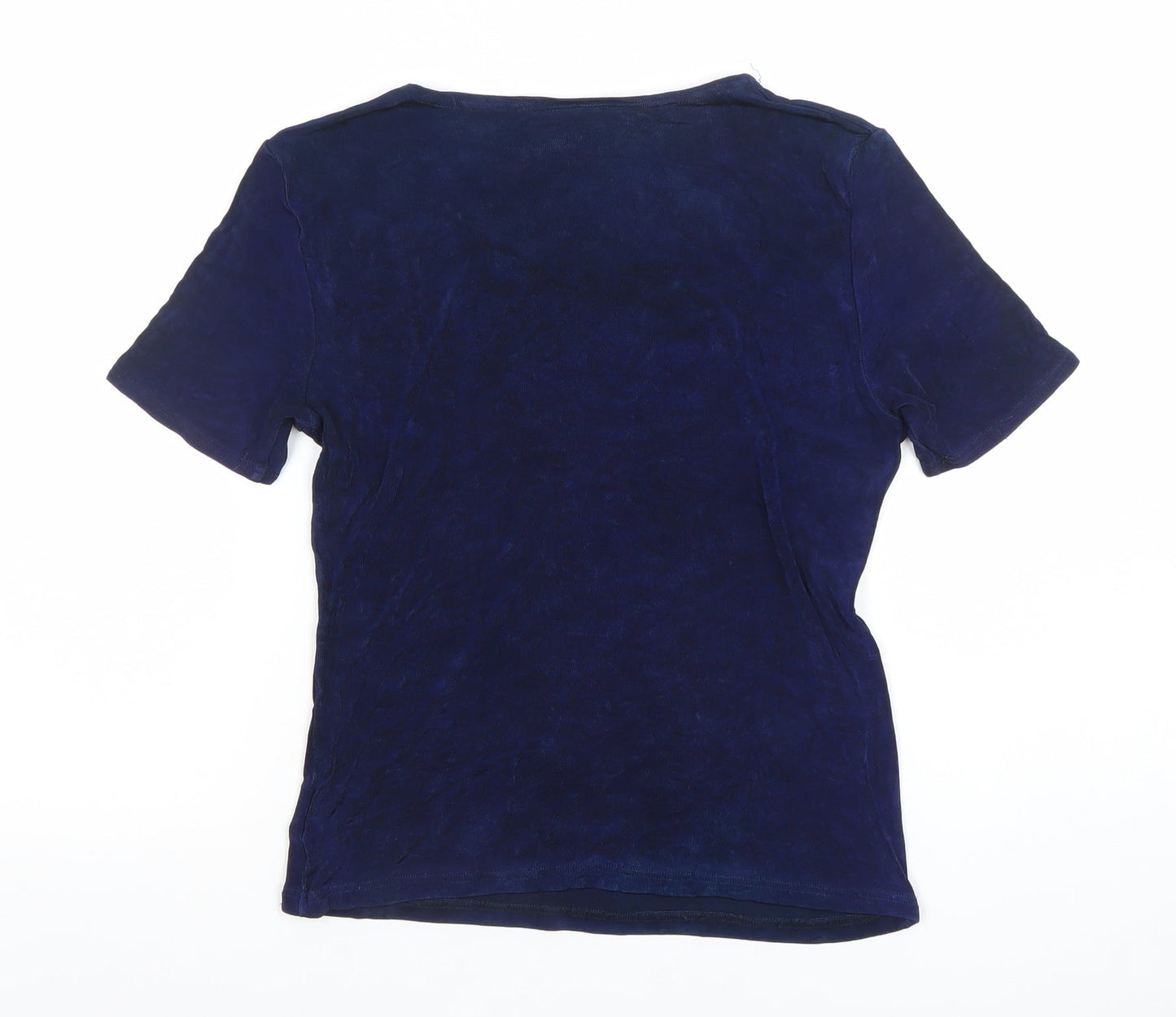 Womens UK Size 12 Dorothy Perkins Blue Basic T-Shirt