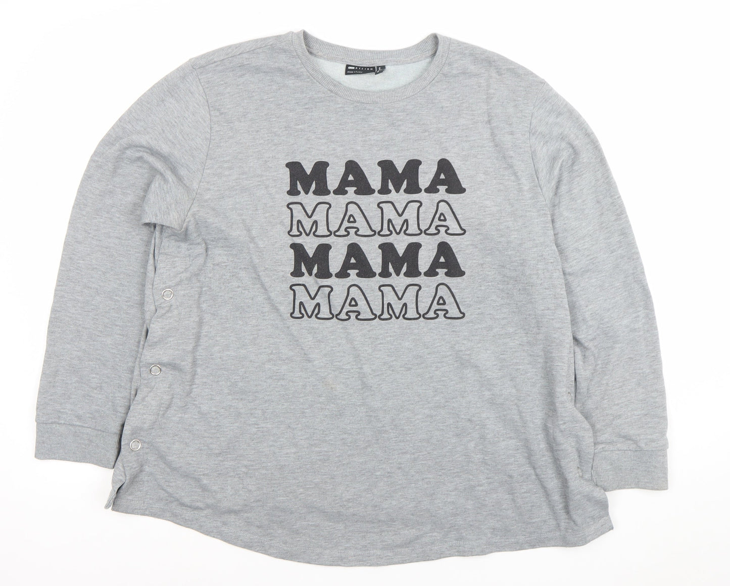 Womens UK Size 14 ASOS Grey Pullover Sweatshirt