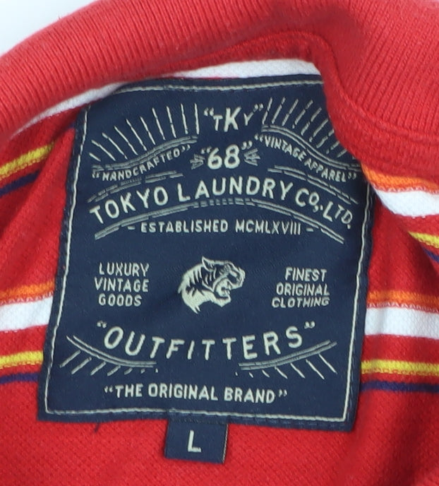 Mens UK Size L Tokyo Laundry Cotton Polo Shirt