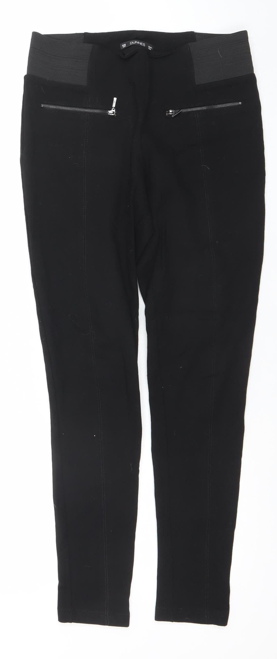 Dunnes Stores Womens Black Size 12 Jegging Stretch Trousers