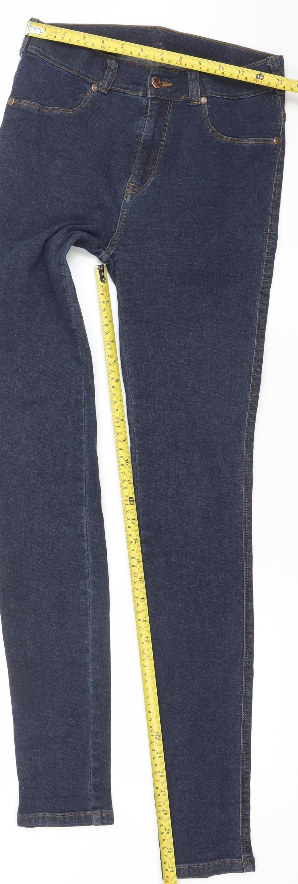 Womens UK Size M Dr Denim Slim Fit Skinny Blue Jeans