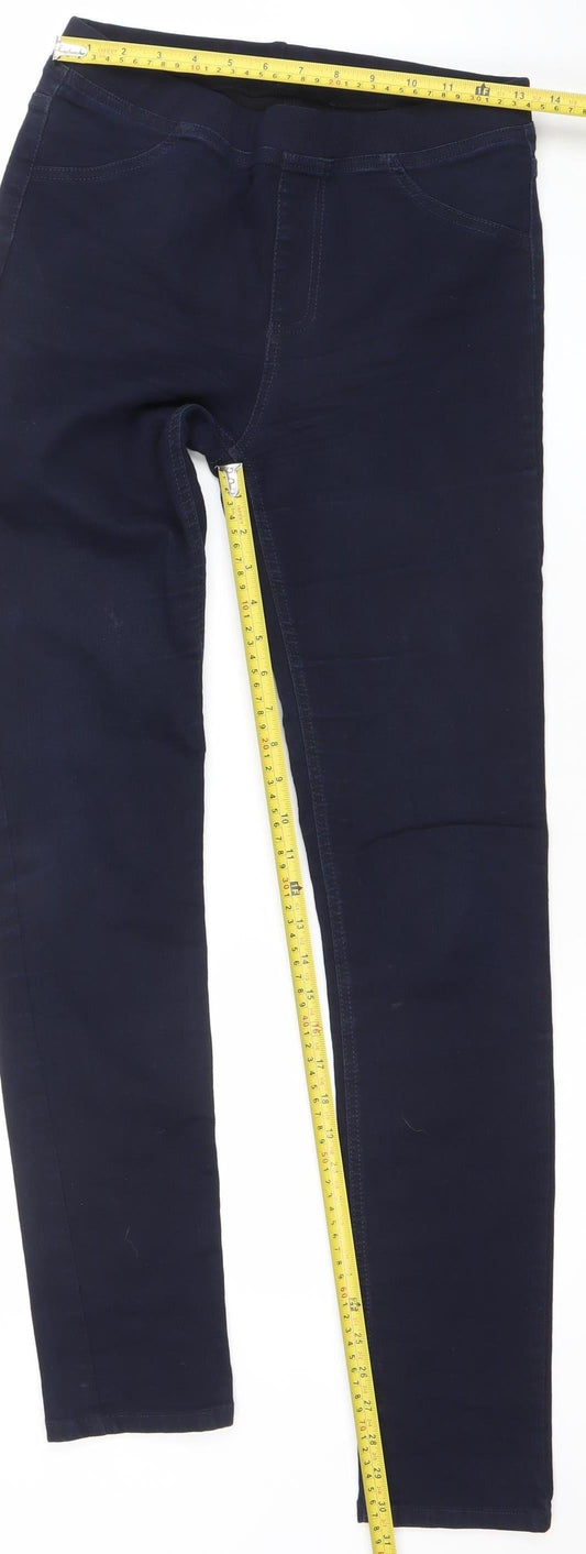 Womens UK Size 10 Pleasezzi Slim Fit Skinny Blue Jeans