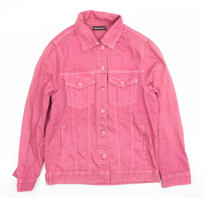 Womens UK Size S MOMOKROM Pink Basic Jacket