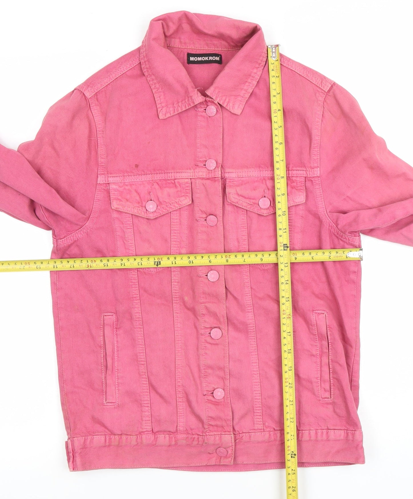 Womens UK Size S MOMOKROM Pink Basic Jacket