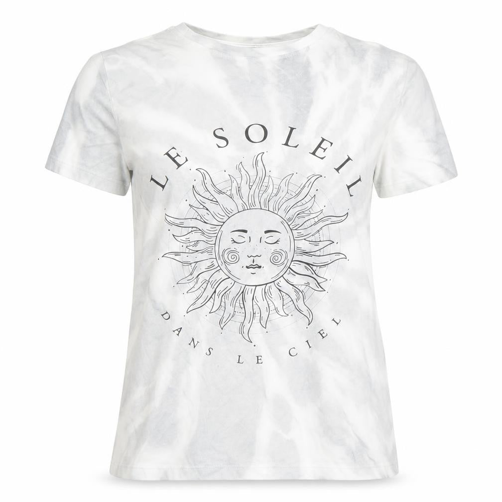 Womens UK Size 8 New Look Grey Basic T-Shirt