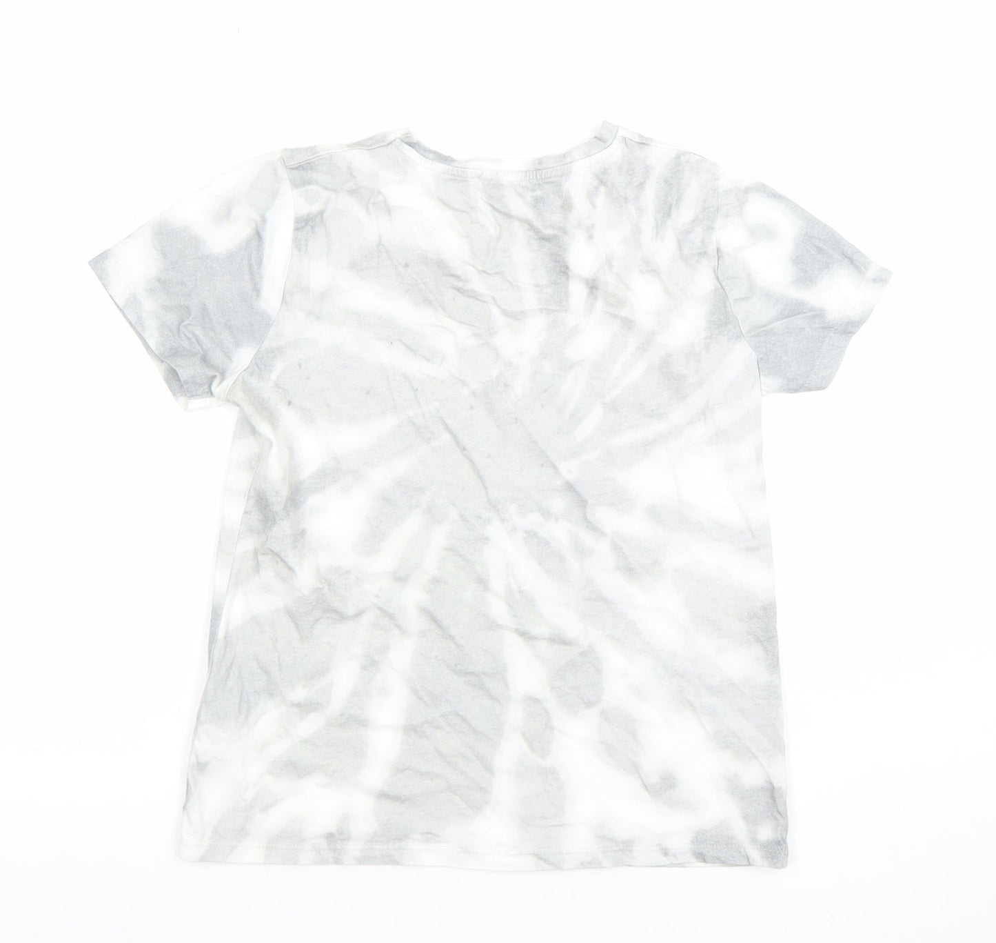 Womens UK Size 8 New Look Grey Basic T-Shirt
