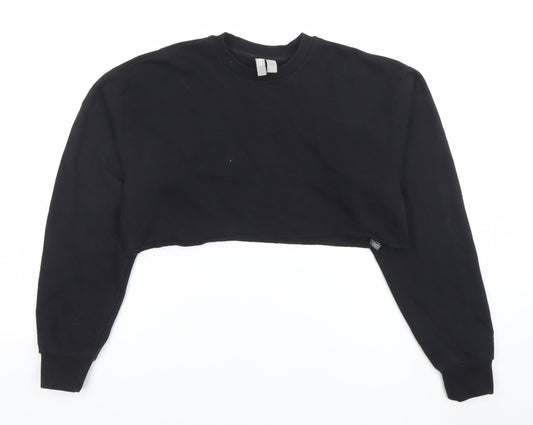 Womens UK Size 8 ASOS Black Pullover Sweatshirt