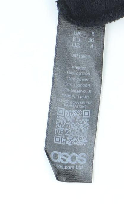 Womens UK Size 8 ASOS Black Pullover Sweatshirt