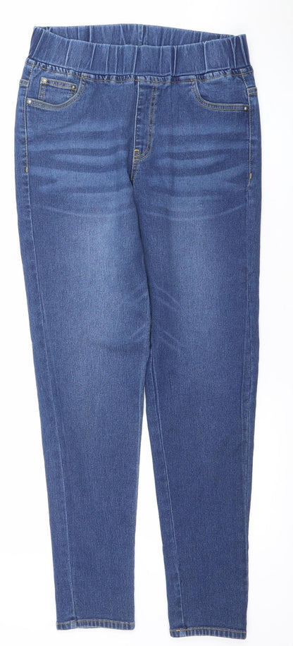 Womens UK Size 10-12 The Casual Company Regular Fit Jegging Blue Jeans