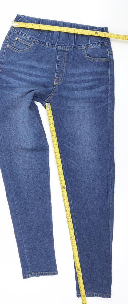 Womens UK Size 10-12 The Casual Company Regular Fit Jegging Blue Jeans