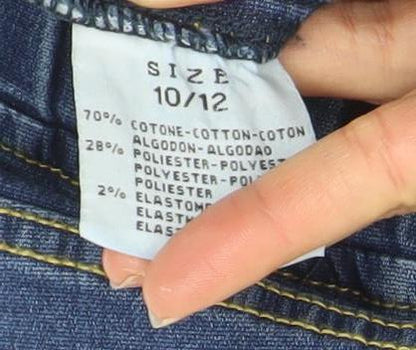 Womens UK Size 10-12 The Casual Company Regular Fit Jegging Blue Jeans