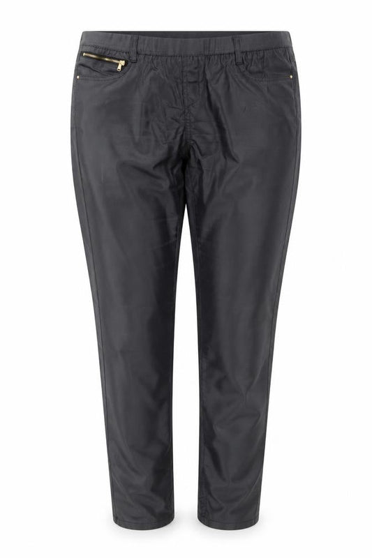 Womens UK Size 12 Denim Co Slim Fit Casual Workwear Black Trousers
