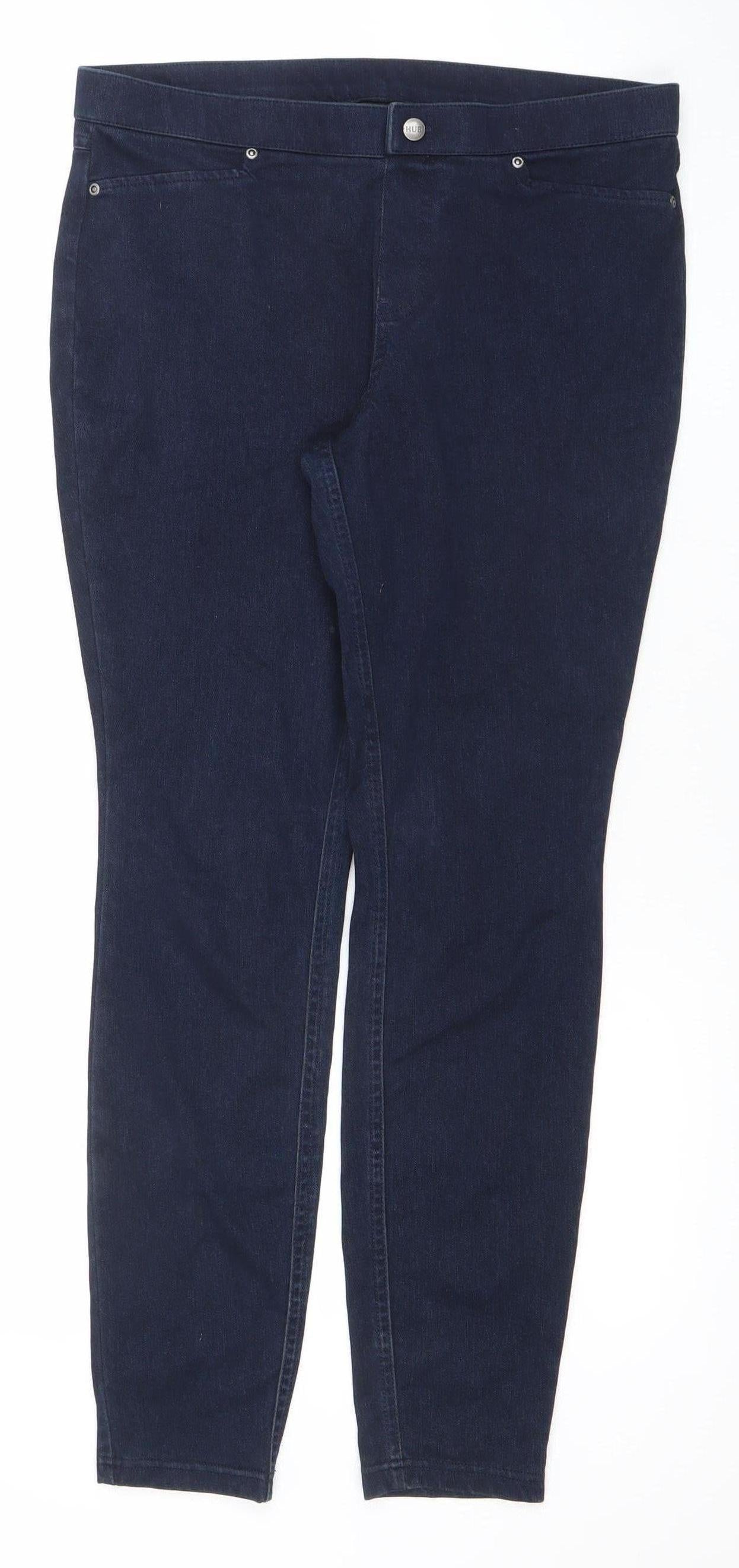Womens UK Size L HUE Slim Fit Jegging Blue Jeans