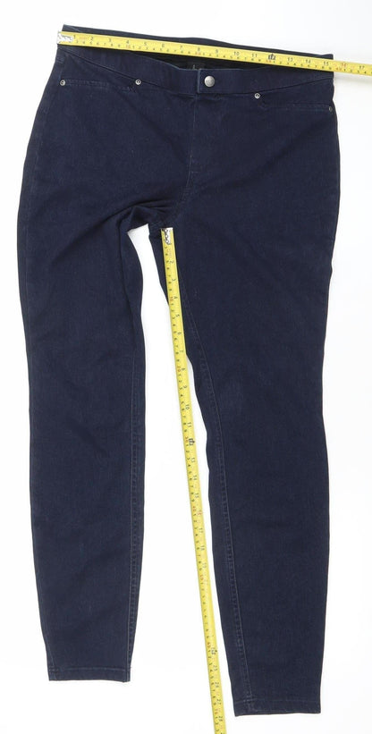 Womens UK Size L HUE Slim Fit Jegging Blue Jeans